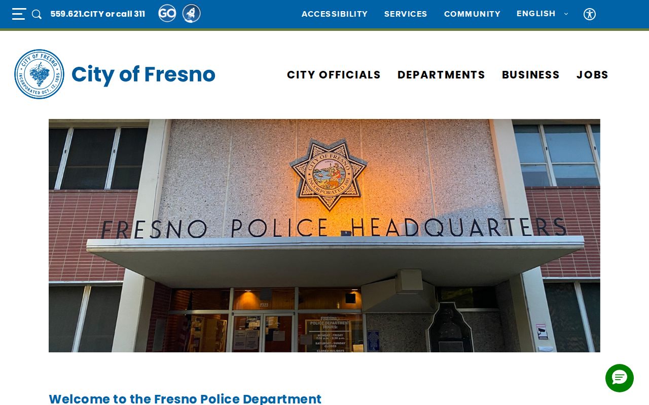 Fresno Police Department access for Fresno arrest records