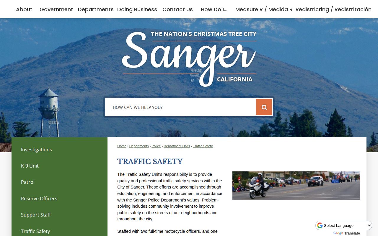 Sanger Police records source for Sanger arrest report requests
